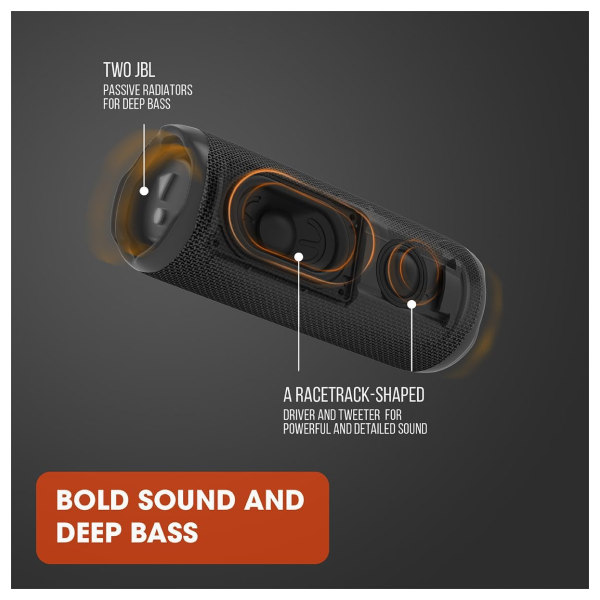 JBL Flip 6 - Portable Bluetooth Speaker, powerful sound and deep bass, IPX7 waterproof, 12 hours of playtime, JBL Party Boost for multiple speaker pairing for home, outdoor and travel (Blue) JBL Flip 6 - Portable Bluetooth Speaker, powerful sound and deep bass, IPX7 waterproof, 12 hours of playtime, JBL Party Boost for multiple speaker pairing for home, outdoor and travel (Blue)